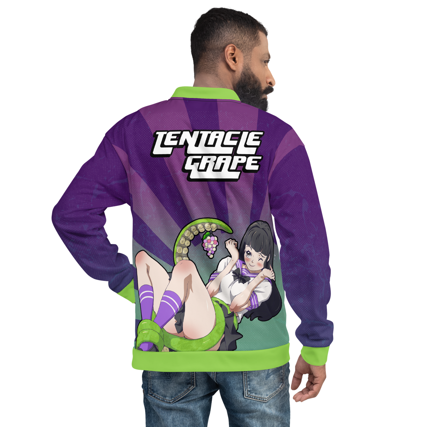 Tentacle Grape Unisex Bomber Jacket