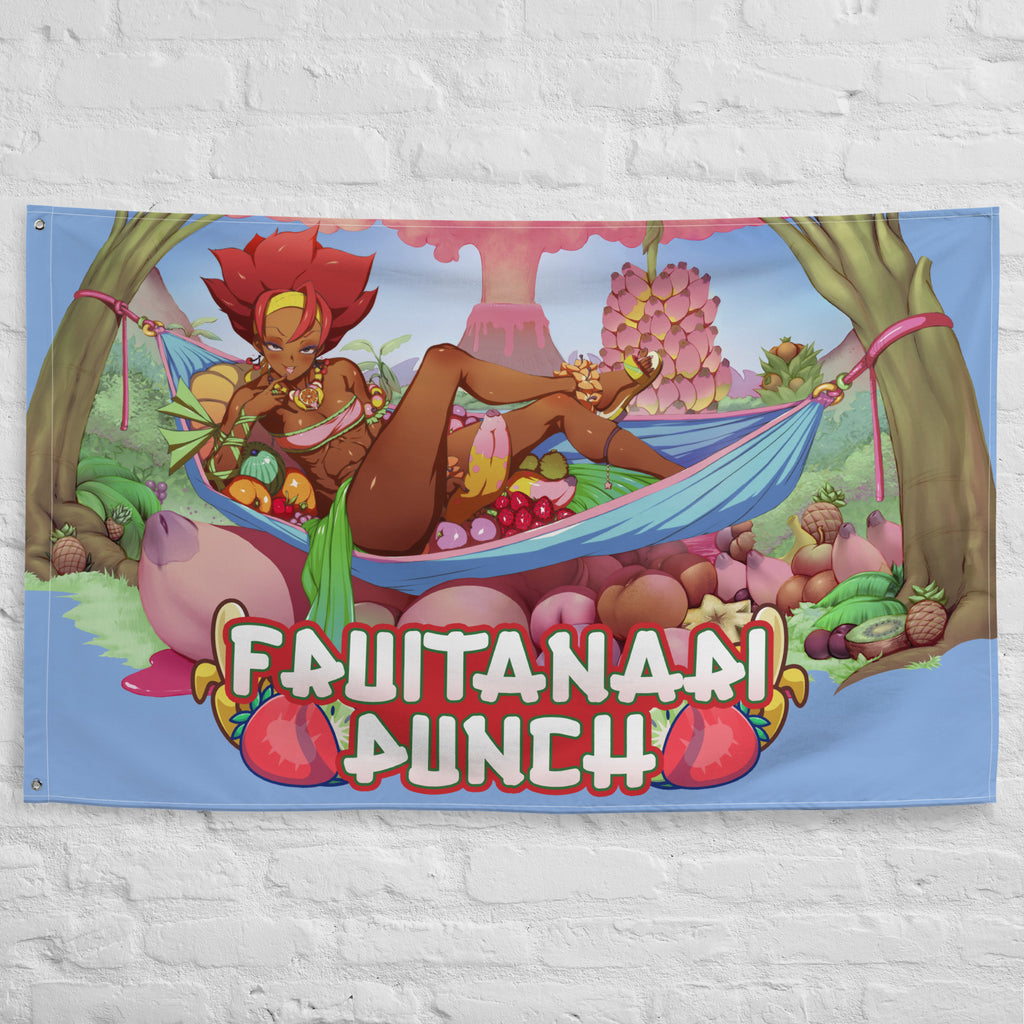Fruitanari Punch fabric banner